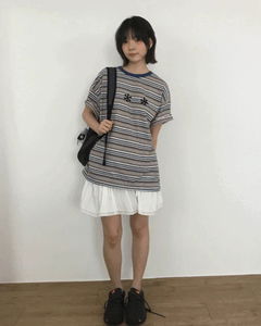 Le Nylon Shirring Skirt