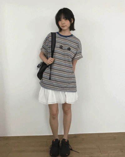 Le Nylon Shirring Skirt