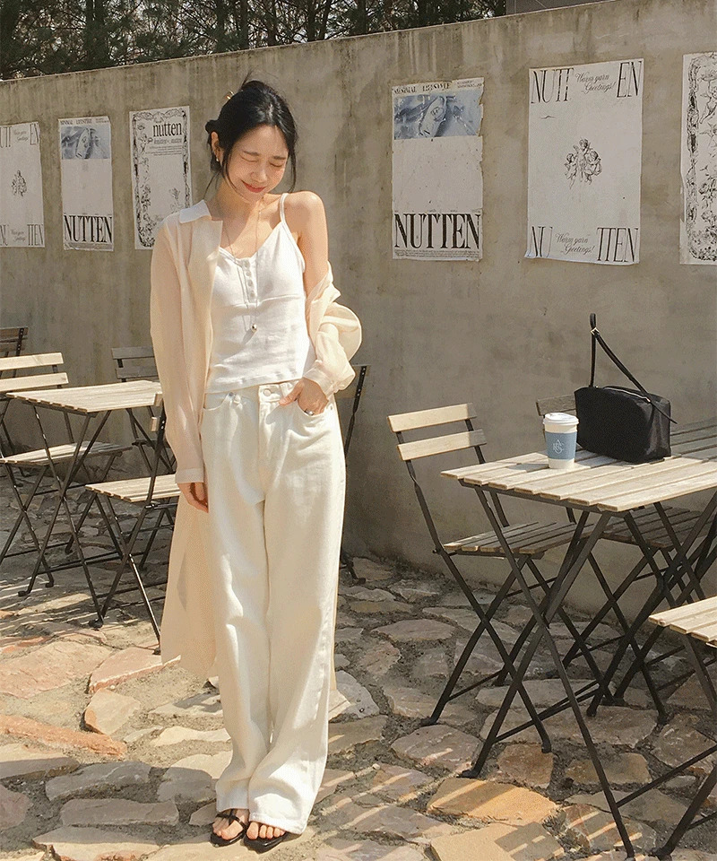 Citrus White Pants (MD Collection, Pretty Fit, Daily, Spring) 長褲