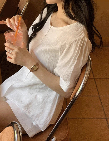 寬鬆蕾絲襯衫