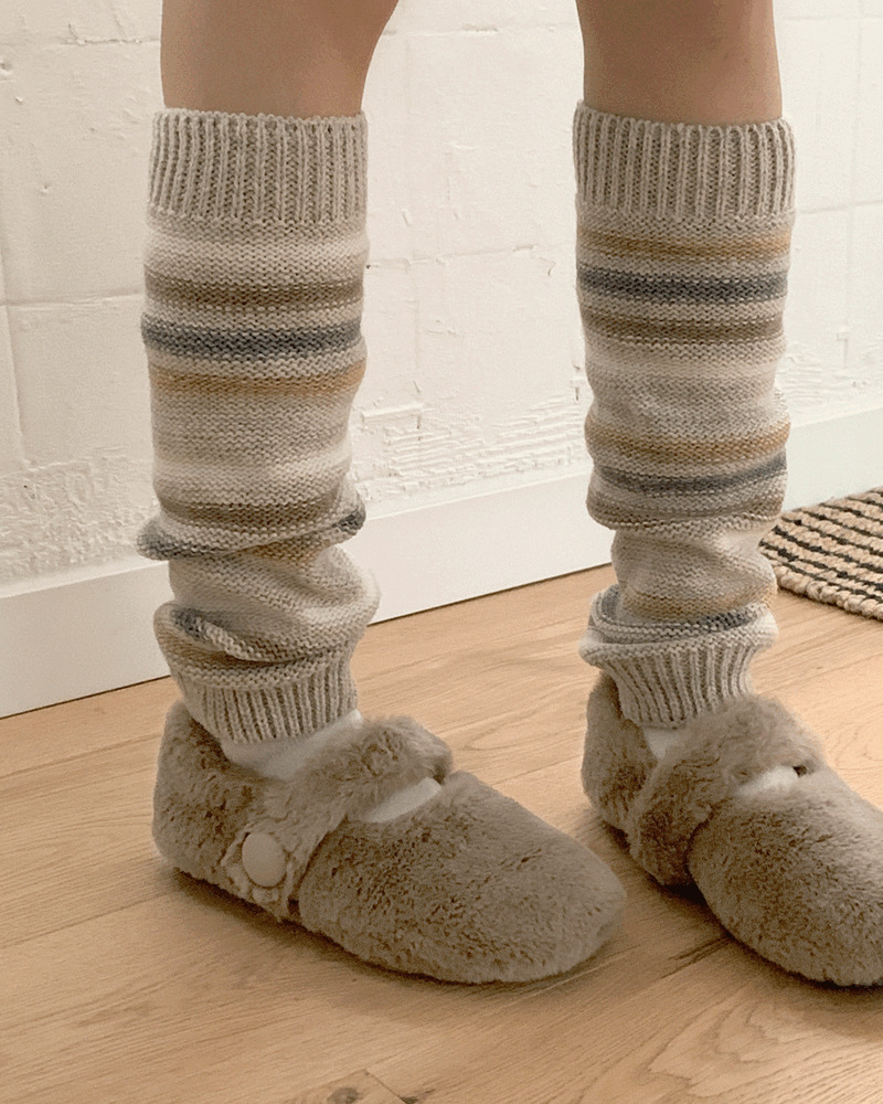 Mozen Vintage Striped Leg Warmers 配饰