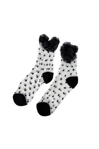 dot frill sheer socks (2color)