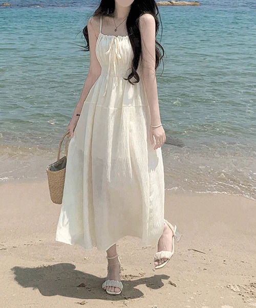 Cool Smoke Sleeveless Long Dress 连身裙