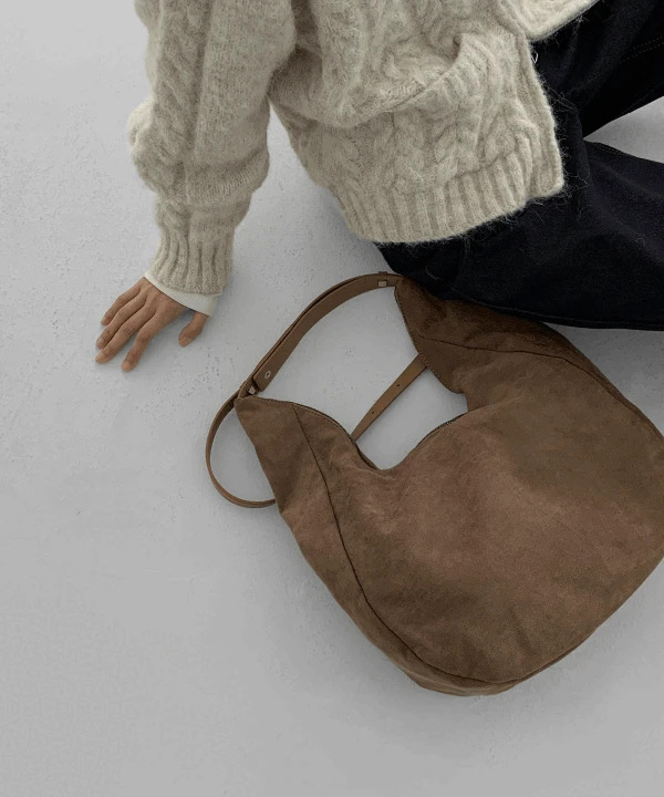 Bendit Suede Shoulder Hobo Bag