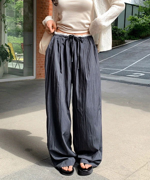 RENTIZ BUSARAK TANK BANDING WIDE PANTS -4color