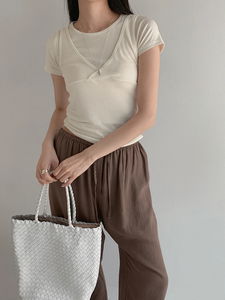 라드 브이넥 슬리브