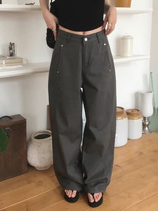 코우드 포켓 절개 와이드 겨울 팬츠 (3color)