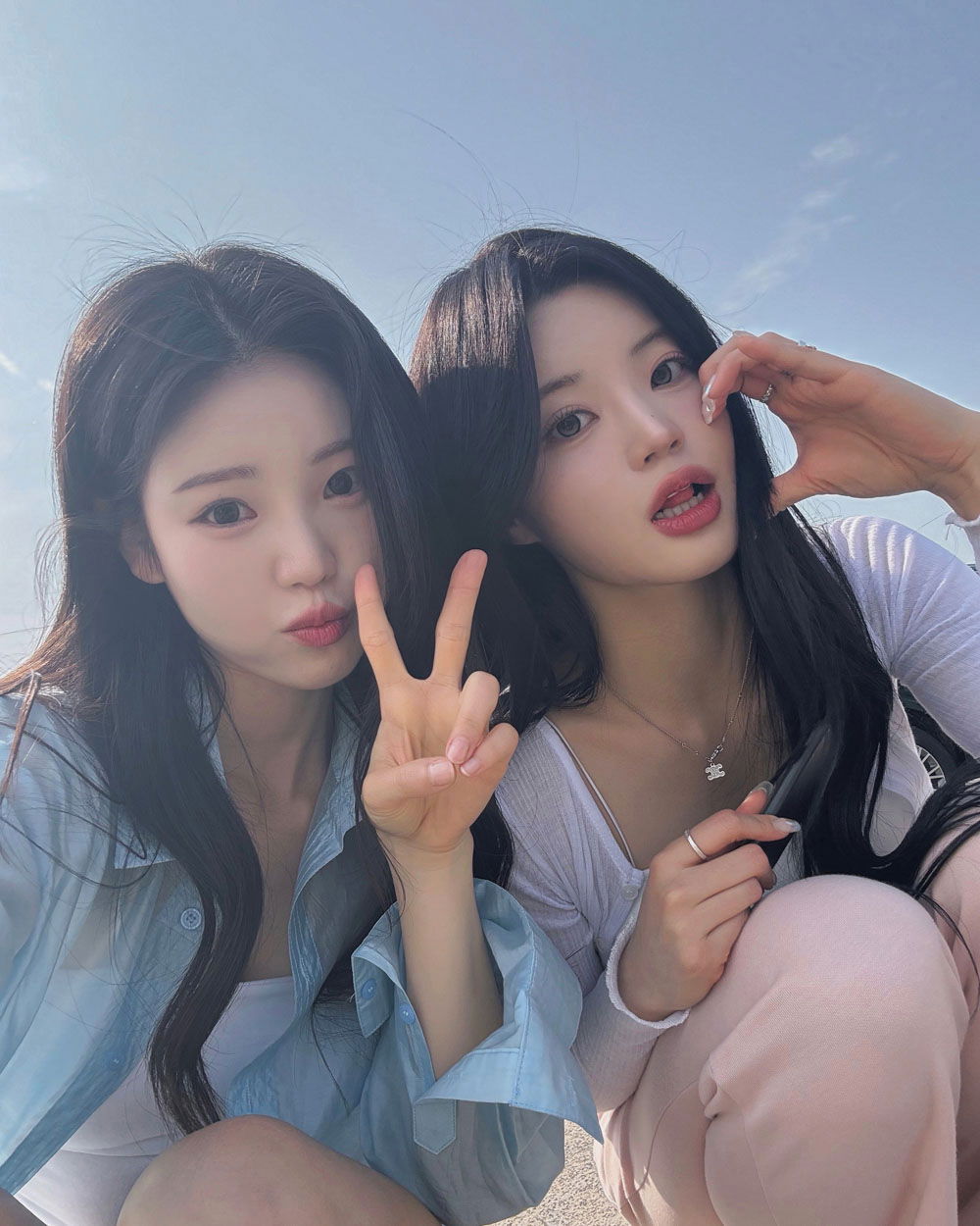 민소매 모델 착용 이미지-S1L35