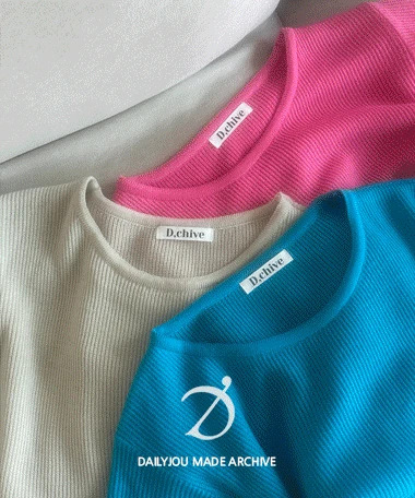 Breche Puff Semi-Cropped Short Sleeve Knitwear  针织衫