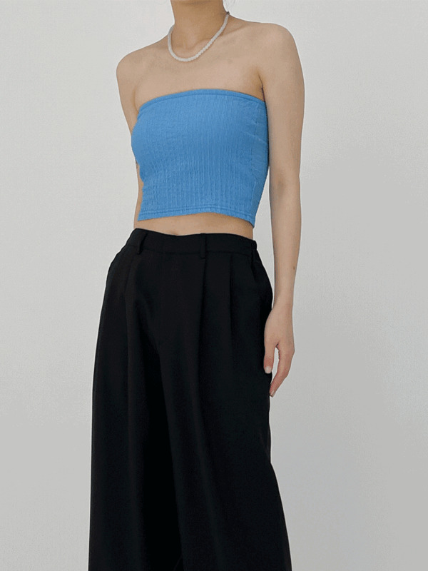 wrinkle layered tank top 無袖