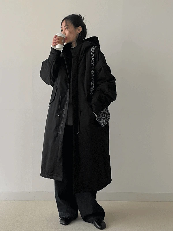 M65連帽寬鬆軍裝羽絨外套
