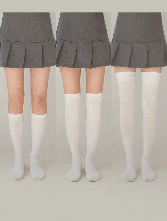 3 length tight compression knee socks and half stockings 3 colors 袜子