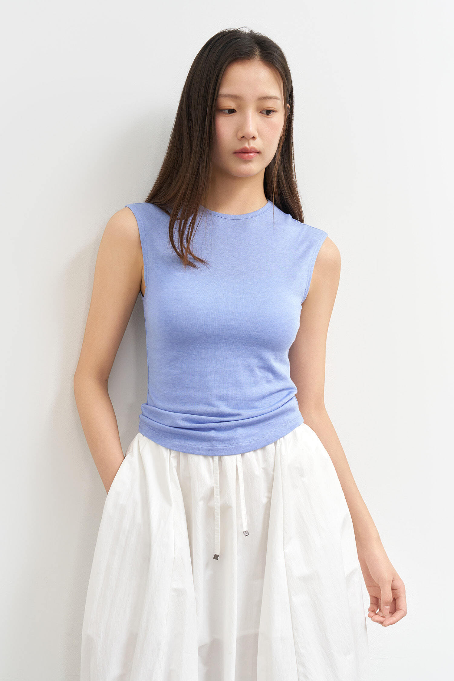WOMAN Acetate Crewneck Sleeveless 無袖