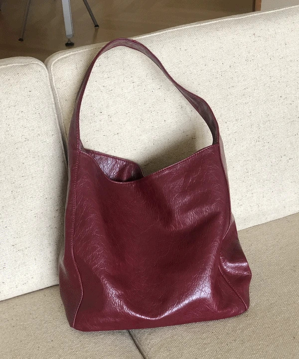 Naito leather leather shoulder bag big bag bobusang bag travel bag laptop bag 3 color 肩背包