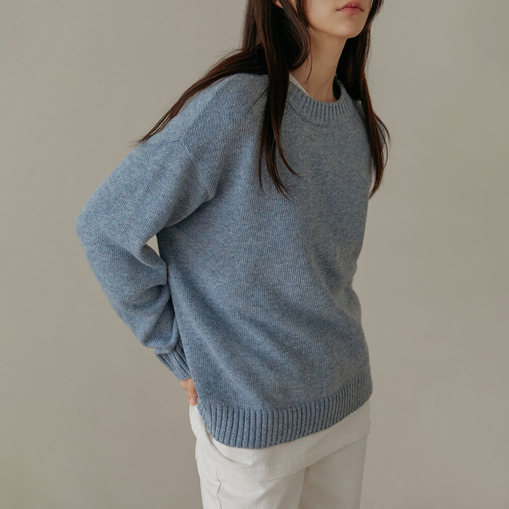 羊毛混紡寬鬆針織上衣WITH CELEBRITY _ Lee Hana, Ha Seung Lee