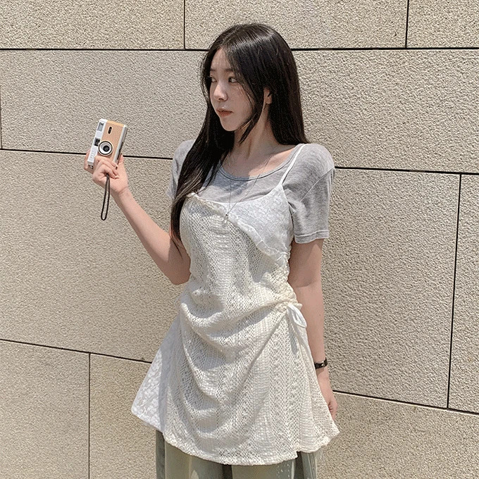 Hupin Dress -1 color 迷你短洋裝