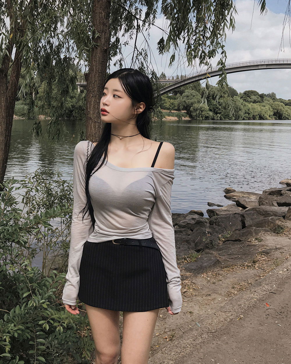 반바지 모델 착용 이미지-S1L94
