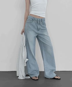 Edith Semi Wide Denim Pants