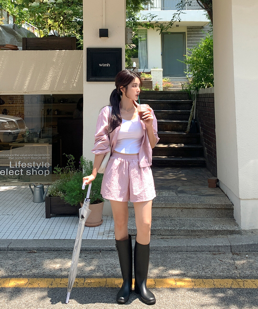 Windrin rustling windbreaker banding shorts anorak training set 套装