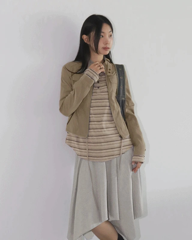 Vital Vintage Line Split Zipper Pocket Jacket 夹克