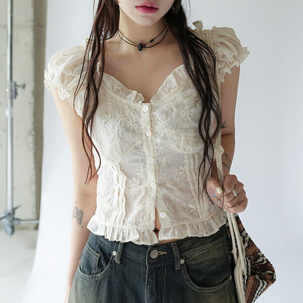 Suret eyelet blouse