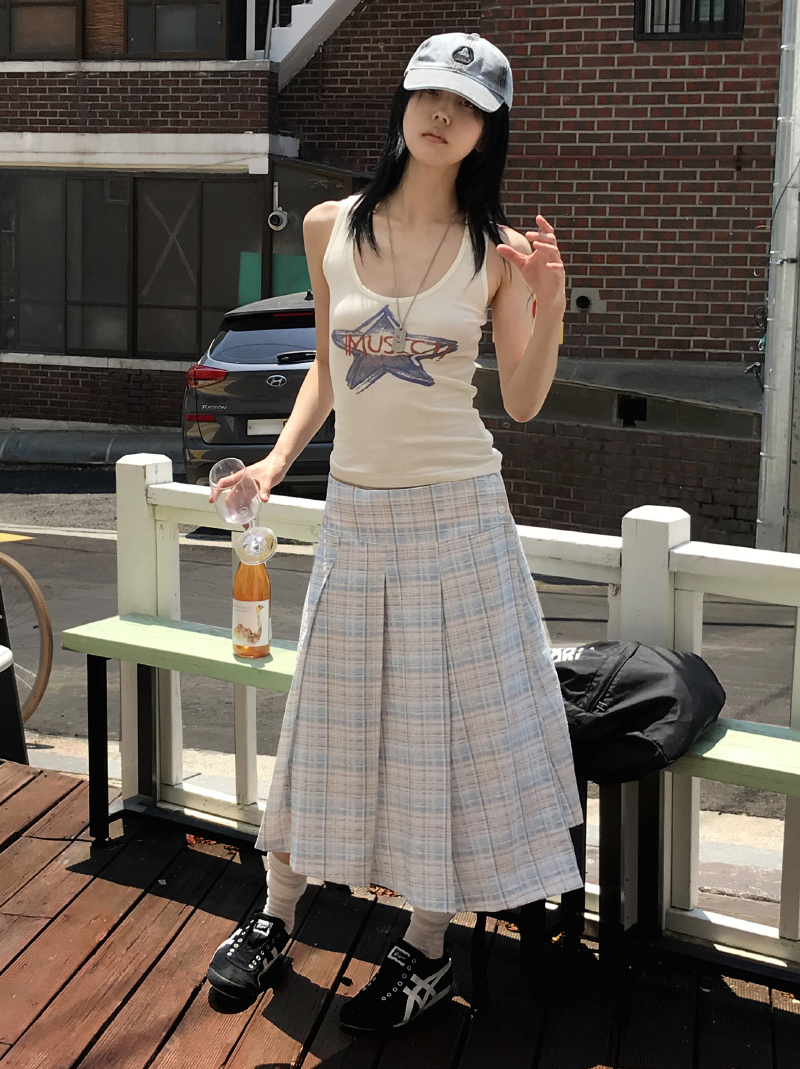 PASTEL CHECK WRAP SK