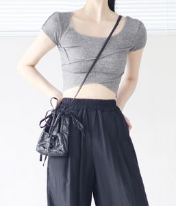 Sua Line Ribbed Short Sleeve T-shirt