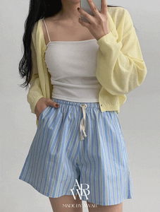 #AWABMADE:_Cozy Stripe Shorts -1color