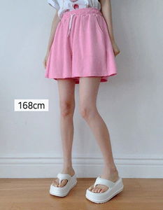 Waffle Split banding shorts