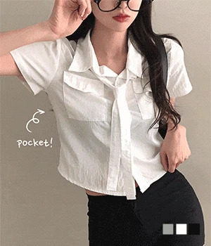 Geek Chic Two Pocket Tie Short Sleeve Shirt
