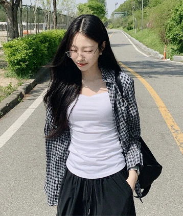 오븐체크셔츠nb (후들후들살안타,가을셔츠,간절기,오버핏셔츠,체크남방)