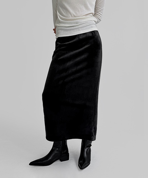 Puzzle Veloa Fleece-lined long skirt 裙子