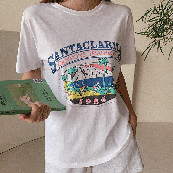 Cycle semi loose short sleeve tee 短袖上衣