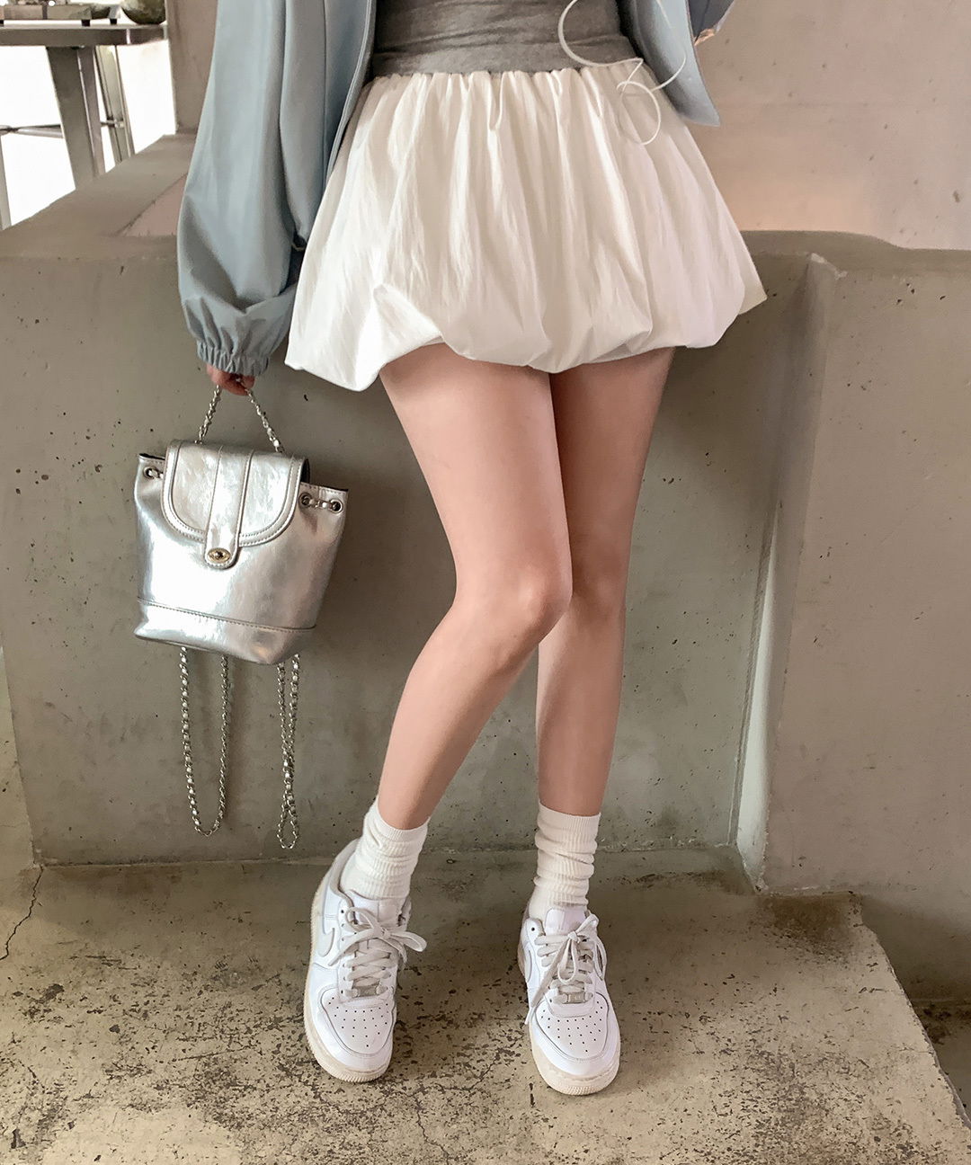 (속바지) 플로어 벌룬 펌킨 치마바지 플레어 미니 스커트