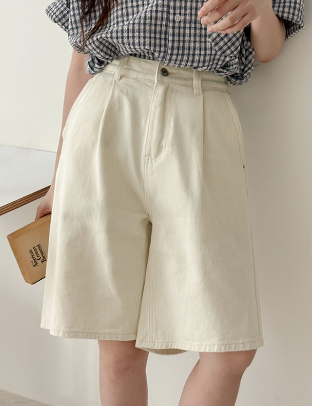 솔디 뒷밴딩 버뮤다 코튼 팬츠 80901
