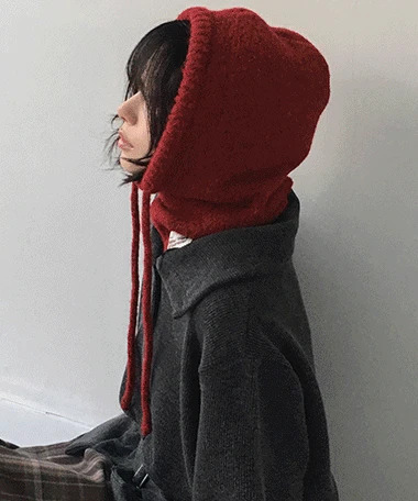 Weaving Thick Knitwear Balaclava
