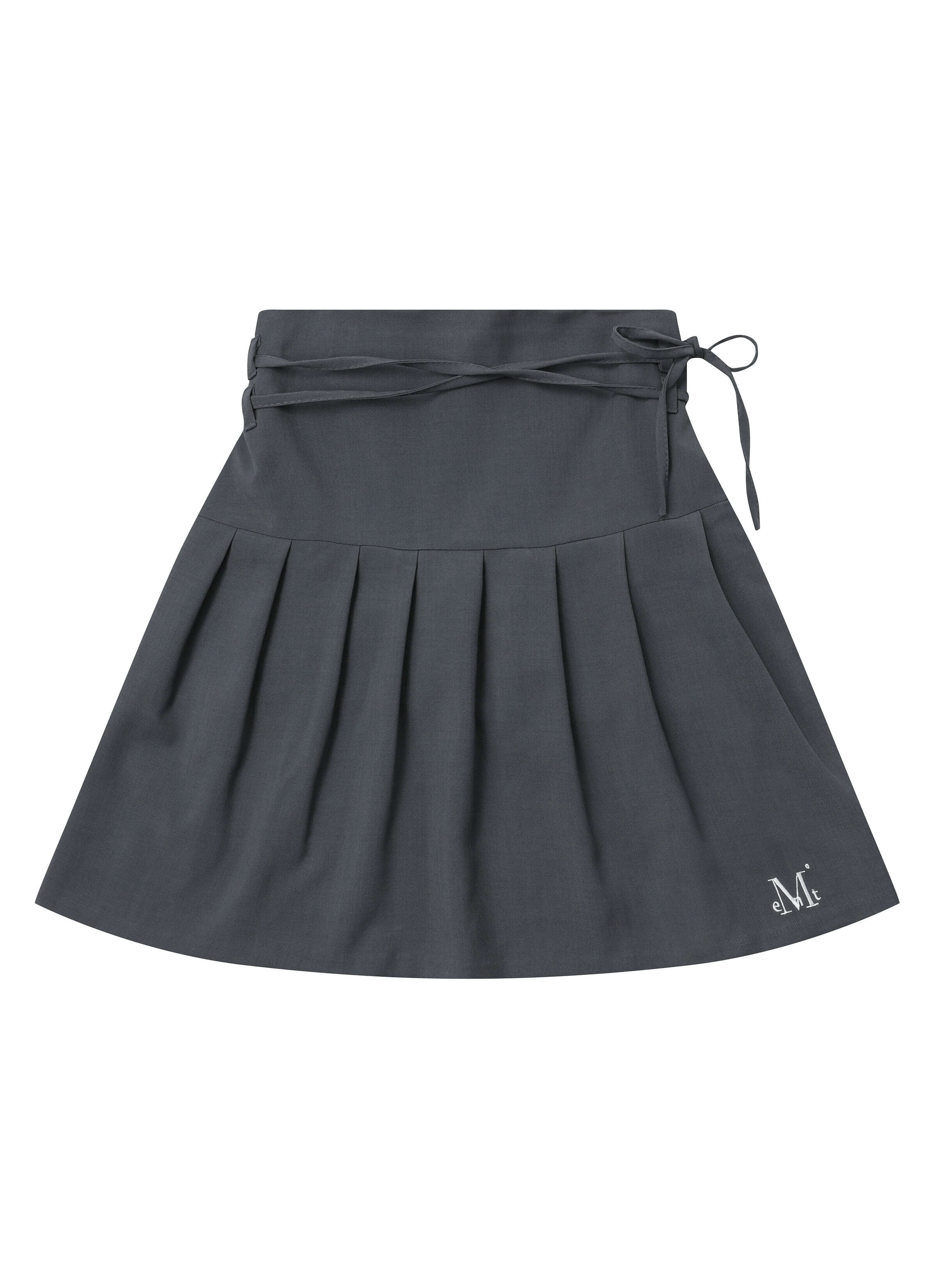 BEMINE RIBBON PLEATED SKIRT BEMINE BACK BANDING RIBBON PLEATED SKIRT (2 COLORS) 裙子