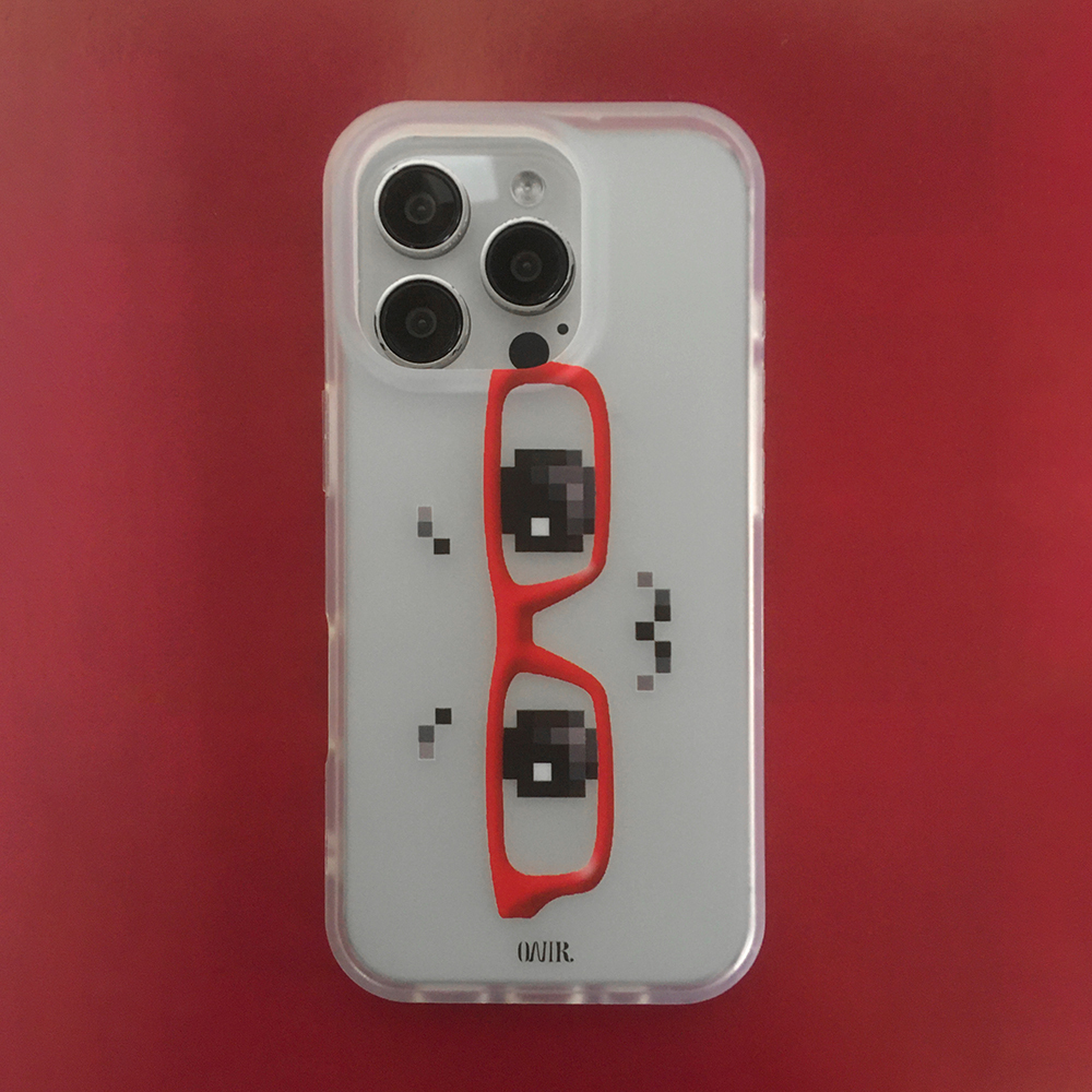 Red Glasses Translucent iPhone Case