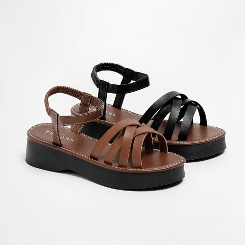 Male strap platform sandals SDLTR2g128