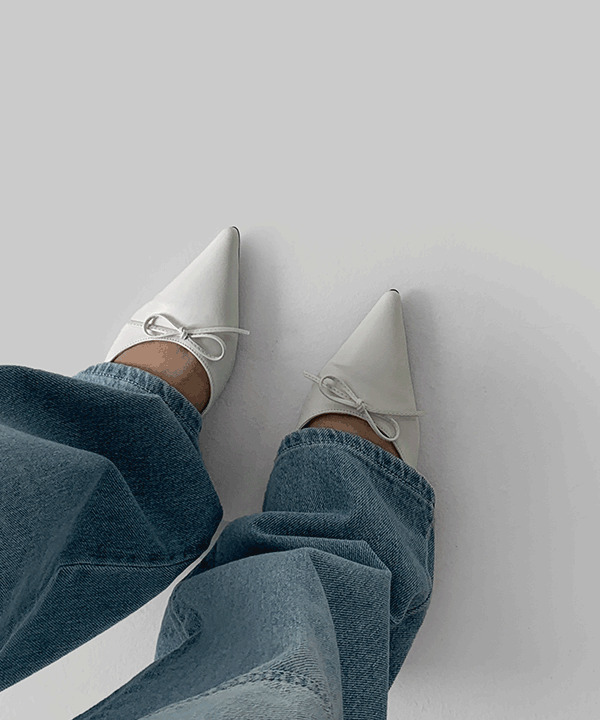 Akati Ribbon Mary Jane Flat Shoes 平底鞋