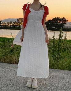 Roan lace sleeveless long Dress