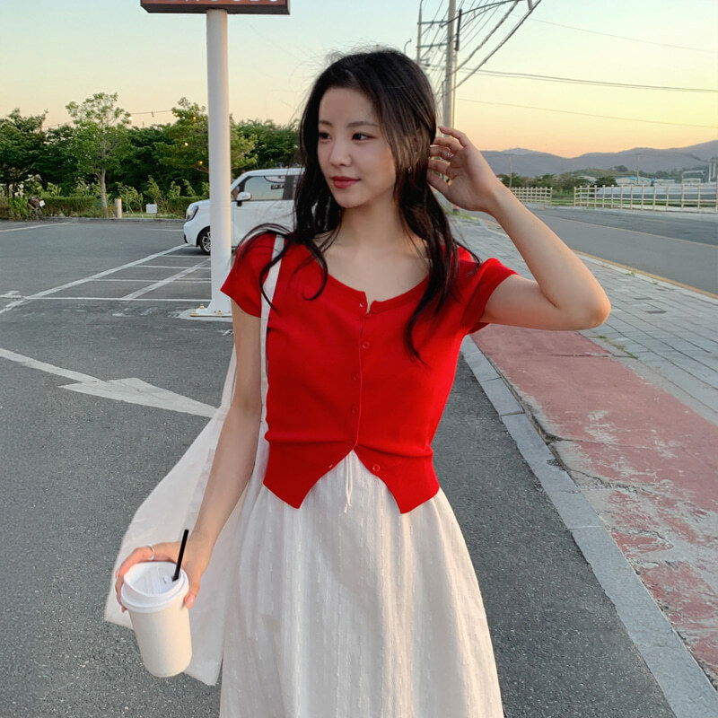 Wadee Boatneck Short Sleeve Cardigan