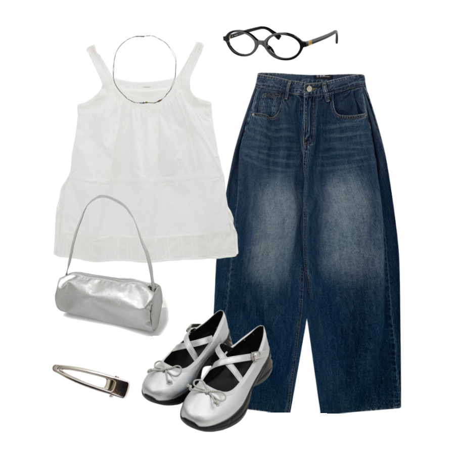 Summeroutfit,Casualstyle,Pants,Soft,Blouse,데이트,여름,페미닌 코디