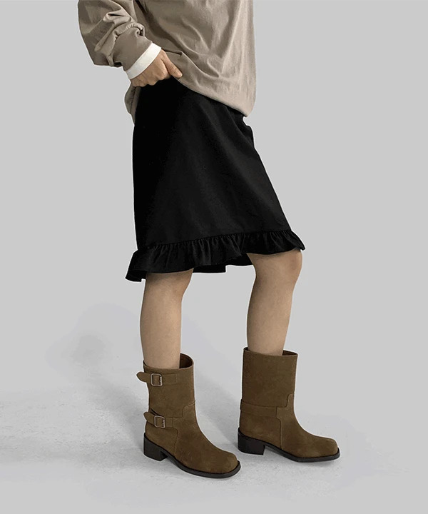 Qualip Frill Midi Skirt 裙子