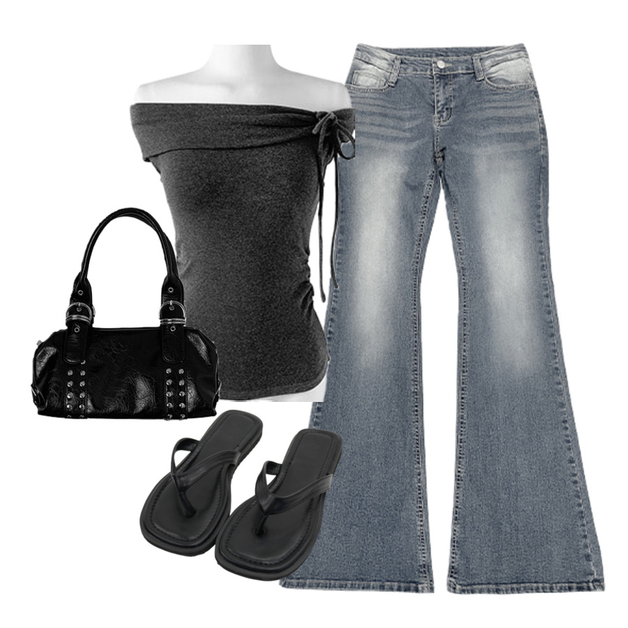 jeans,ShortSleeve,sandals 코디
