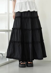 エイジフリルロングスカート