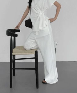 Etrin Summer Cotton Wide Pants