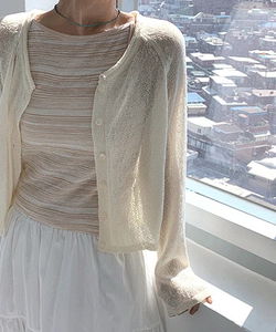 Keru Raglan Summer Crop Cardigan