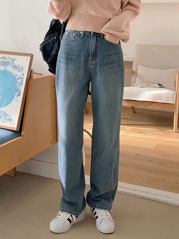 Trick Blue wide summer denim pants
