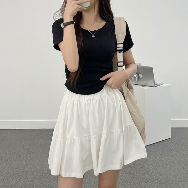 Balletcore Frill Banding Mini Skirt
